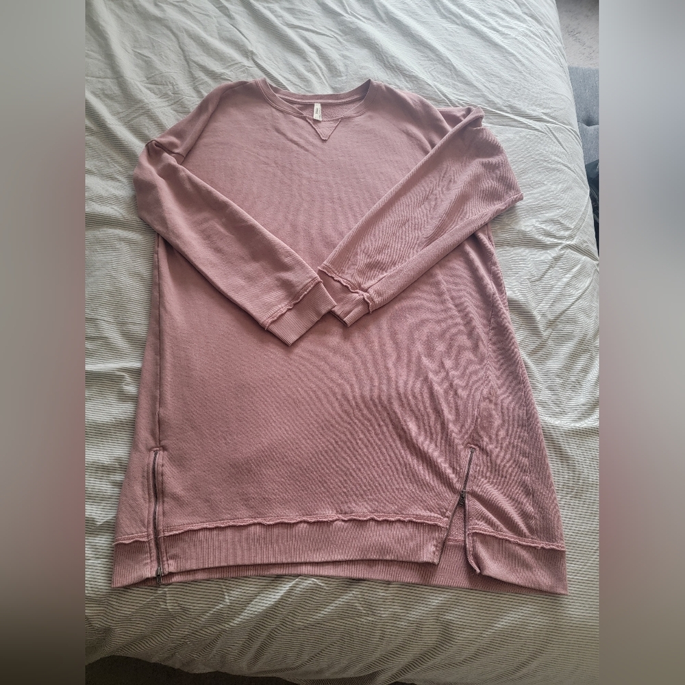 Women's Pink Sweatshirt Dress